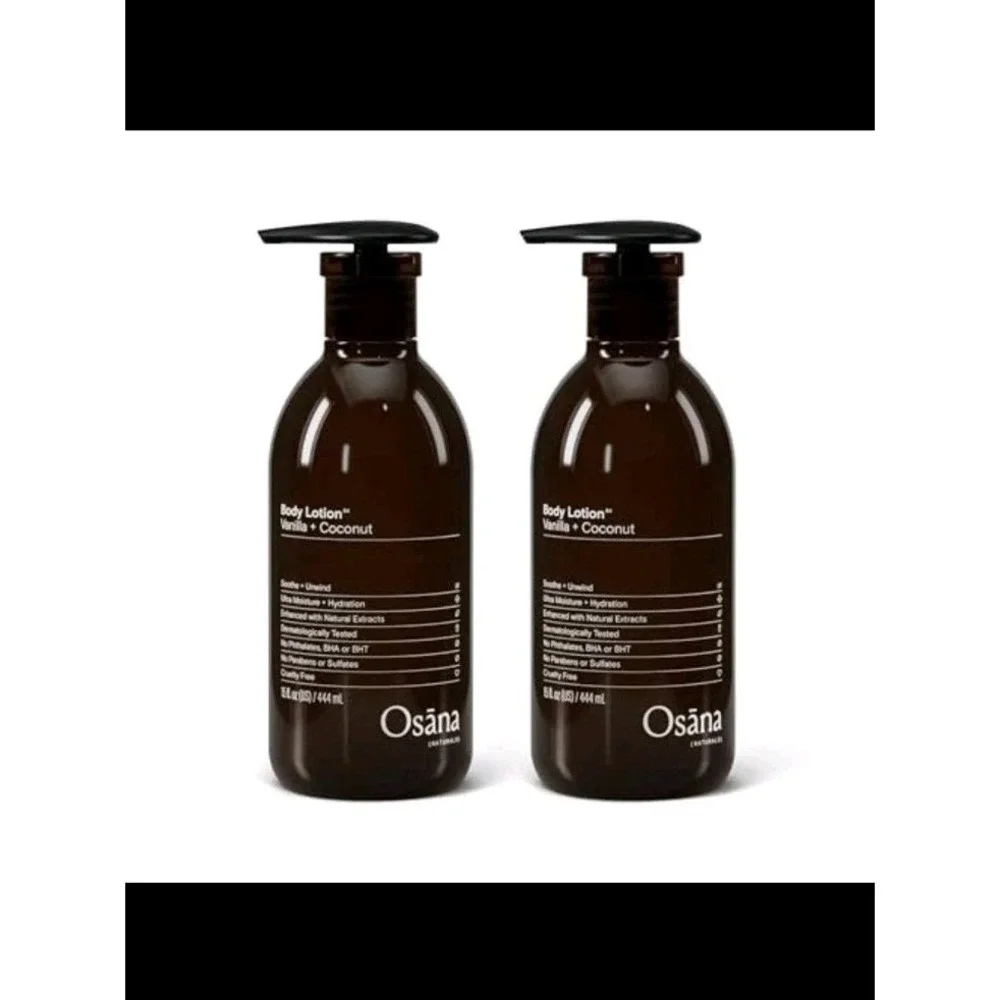 BBB. Body Lotion Moisturizer Shea Butter & Coconut Oil Vanilla & Coconut 2-Pack